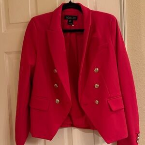Rachel Zoe Women's pink Blazer with Silver Buttons Size Medium
